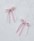 【メゾンドフルール/Maison de FLEUR】のパールリボン2SETクリップ Pink|ID: prp329100004586829 ipo3291000000032527055
