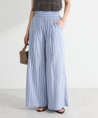 【グリーンパークス/Green Parks】の・ELENCARE DUE ストライプワイドパンツ Blue|ID: prp329100004586834 ipo3291000000032527099