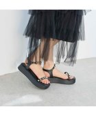 【モード エ ジャコモ/MODE ET JACOMO】のnoyau パールデザイン厚底スポーツサンダル ブラック|ID: prp329100004586844 ipo3291000000033488146