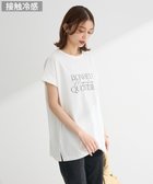 【グリーンパークス/Green Parks】のフレンチスリーブ筆記体ロゴチュニック Off White|ID: prp329100004586877 ipo3291000000032527414