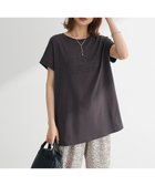 【グリーンパークス/Green Parks】のフレンチスリーブ筆記体ロゴチュニック Dark Gray|ID: prp329100004586877 ipo3291000000035562071