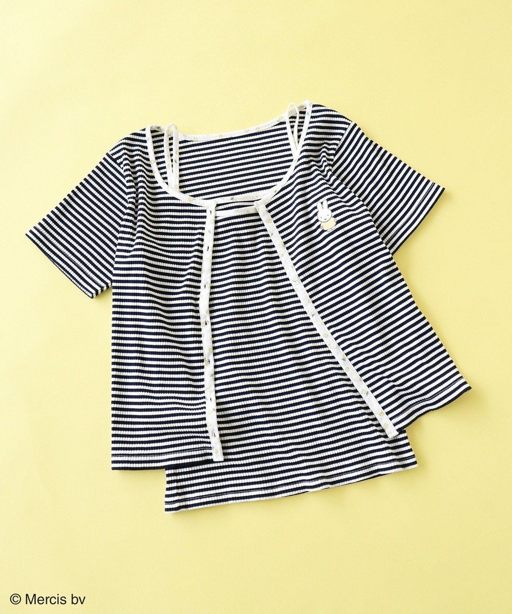 【グリーンパークス/Green Parks】のmiffy/SET2点 リブアンサンブル インテリア・キッズ・メンズ・レディースファッション・服の通販 founy(ファニー) 　ファッション　Fashion　レディースファッション　Ladies' Fashion Online　トップス・カットソー　Tops/Tshirt　カーディガン　Cardigans　アンサンブル　Knit Ensemble　おすすめ　Recommend　カーディガン　Cardigan　コレクション　Collection　パイピング　Piping　フィット　Fit　ポケット　Pocket　モチーフ　Motif　ワンポイント　One Point　夏　Summer　春　Spring　S/S・春夏　Ss・Spring/Summer　Border|ID: prp329100004586895 ipo3291000000032527542
