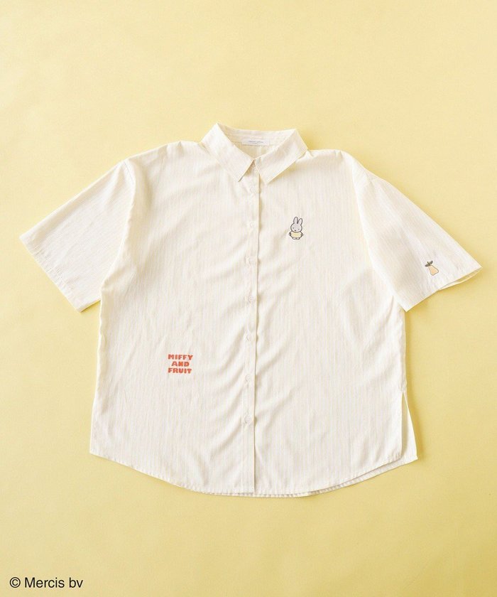 【グリーンパークス/Green Parks】のmiffy/刺しゅうプリントストライプシャツ インテリア・キッズ・メンズ・レディースファッション・服の通販 founy(ファニー) https://founy.com/ ファッション Fashion レディースファッション Fashion for Women トップス・カットソー Cut & Sew Tops シャツ・ブラウス・オフィスカジュアル Elegant Blouses & Button-Ups ロングTシャツ・Tシャツ Longline T-Shirts & Tees カットソー・ベーシックTシャツ Cut-and-Sewn Tops / Stretch Tees & Basics おすすめ Recommended / Our Picks イエロー Yellow カットソー Cut and Sewn Top コレクション Collection, Seasonal Line プリント Print, Printed Pattern ポケット Pocket, Pocket Detail リラックス Relax, Relaxed Fit ワッフル Waffle, Waffle Knit 夏 Summer 春 Spring S/S・春夏 SS, Spring/Summer, Warm Season |ID: prp329100004586896 ipo3291000000032527555
