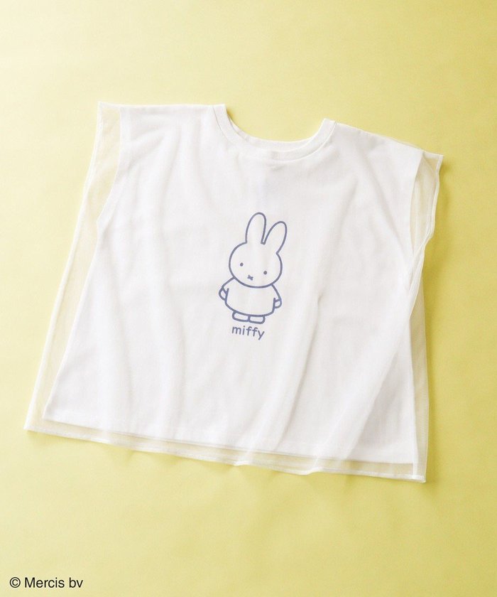 【グリーンパークス/Green Parks】のmiffy/チュールドッキングプリントTシャツ インテリア・キッズ・メンズ・レディースファッション・服の通販 founy(ファニー) https://founy.com/ ファッション Fashion レディースファッション Fashion for Women トップス・カットソー Cut & Sew Tops シャツ・ブラウス・オフィスカジュアル Elegant Blouses & Button-Ups ロングTシャツ・Tシャツ Longline T-Shirts & Tees カットソー・ベーシックTシャツ Cut-and-Sewn Tops / Stretch Tees & Basics カットソー Cut and Sewn Top コレクション Collection, Seasonal Line チュール Tulip, Tulip Motif ドッキング Docking, Mixed Material フロント Front, Front Design プリント Print, Printed Pattern ボーダー Border, Stripe ポケット Pocket, Pocket Detail 夏 Summer 春 Spring S/S・春夏 SS, Spring/Summer, Warm Season |ID: prp329100004586897 ipo3291000000032527566