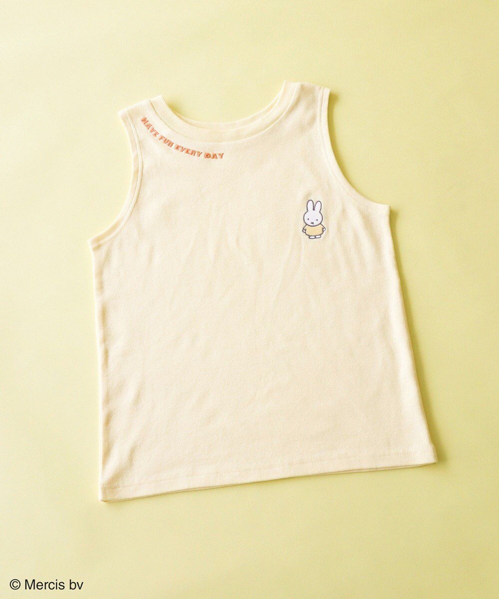 【グリーンパークス/Green Parks】のmiffy/ワンポイント刺しゅうタンクトップ インテリア・キッズ・メンズ・レディースファッション・服の通販 founy(ファニー) 　ファッション　Fashion　レディースファッション　Fashion for Women　トップス・カットソー　Cut & Sew Tops　インナー　Innerwear　カーディガン　Cardigan, Knitwear　コレクション　Collection, Seasonal Line　タンク　Tank Top, Sleeveless Top　フィット　Fit, Slim Fit　ポケット　Pocket, Pocket Detail　ワンポイント　One Point, Statement Accent　夏　Summer　春　Spring　S/S・春夏　SS, Spring/Summer, Warm Season　Yellow|ID: prp329100004586898 ipo3291000000032527583