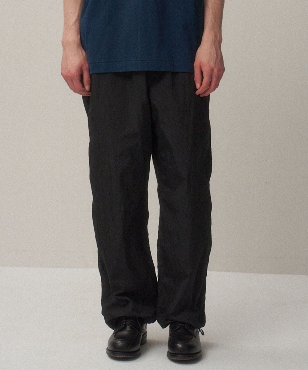 【エイトン/ATON】のHAND DYED NYLON ユーティリティーパンツ - UNISEX インテリア・キッズ・メンズ・レディースファッション・服の通販 founy(ファニー) 　ファッション　Fashion　レディースファッション　Ladies' Fashion Online　パンツ　Pants　ユニセックス　Unisex　スピンドル　Spindle　フレンチ　French　ミリタリー　Military　ラップ　Wrap　BLACK|ID: prp329100004586926 ipo3291000000032527760