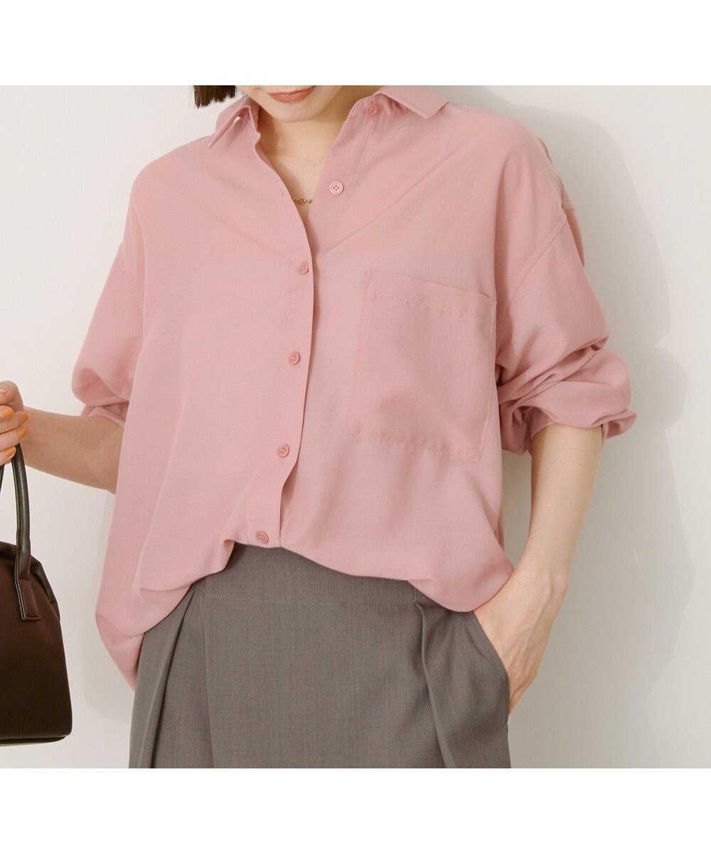 【アメリカンホリック/AMERICAN HOLIC】のシアーボイルオーバーシルエットシャツ インテリア・キッズ・メンズ・レディースファッション・服の通販 founy(ファニー) ファッション Fashion レディースファッション Fashion for Women トップス・カットソー Cut & Sew Tops シャツ・ブラウス・オフィスカジュアル Elegant Blouses & Button-Ups おすすめ Recommended / Our Picks トレンド Trend, Trending Now ポケット Pocket, Pocket Detail 夏 Summer 春 Spring S/S・春夏 SS, Spring/Summer, Warm Season Pink|ID: prp329100004586947 ipo3291000000035911993