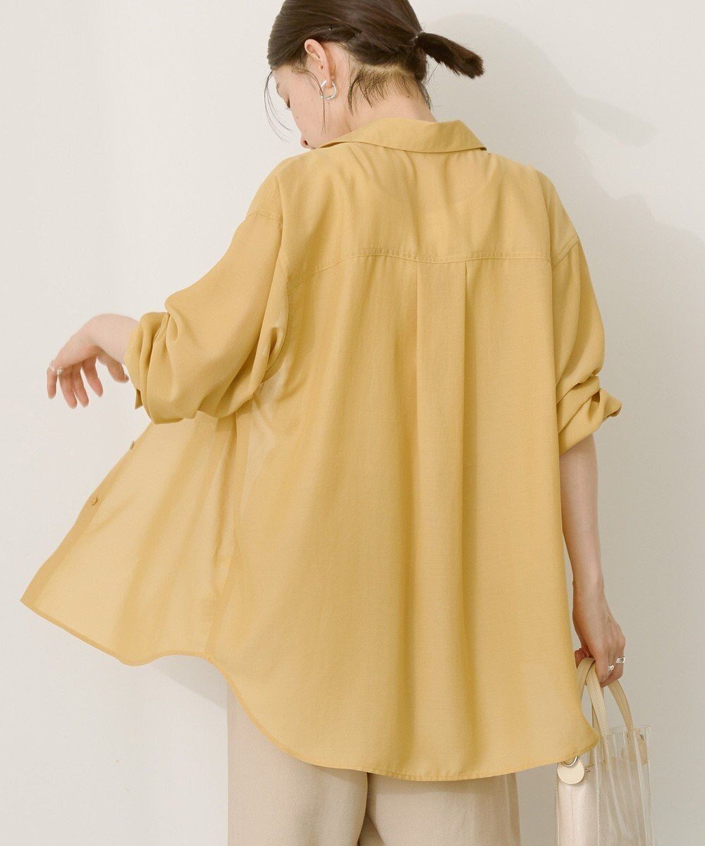 【アメリカンホリック/AMERICAN HOLIC】のシアーボイルオーバーシルエットシャツ インテリア・キッズ・メンズ・レディースファッション・服の通販 founy(ファニー) ファッション Fashion レディースファッション Fashion for Women トップス・カットソー Cut & Sew Tops シャツ・ブラウス・オフィスカジュアル Elegant Blouses & Button-Ups おすすめ Recommended / Our Picks トレンド Trend, Trending Now ポケット Pocket, Pocket Detail 夏 Summer 春 Spring S/S・春夏 SS, Spring/Summer, Warm Season Mustard|ID: prp329100004586947 ipo3291000000035911995