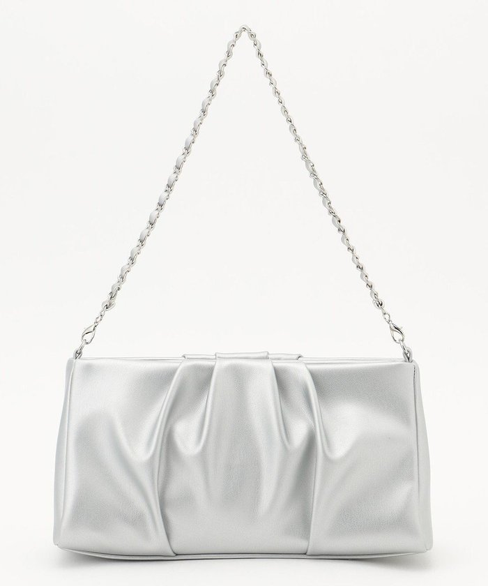 【エニィ スィス/any SiS】の【2WAY】ギャザーチェーンクラッチショルダー バッグ インテリア・キッズ・メンズ・レディースファッション・服の通販 founy(ファニー) https://founy.com/ ファッション Fashion レディースファッション Fashion for Women バッグ Bags クラッチ Clutch, Clutch Bag スーツ Suit, Formalwear セレモニー Ceremony チェーン Chain, Chain Strap ドレス Dress, One-Piece フォーマル Formal, Dressy 新作・新入荷 New Arrivals / New In |ID: prp329100004586958 ipo3291000000033656655