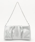 【エニィ スィス/any SiS】の【2WAY】ギャザーチェーンクラッチショルダー バッグ シルバー|ID: prp329100004586958 ipo3291000000033656656