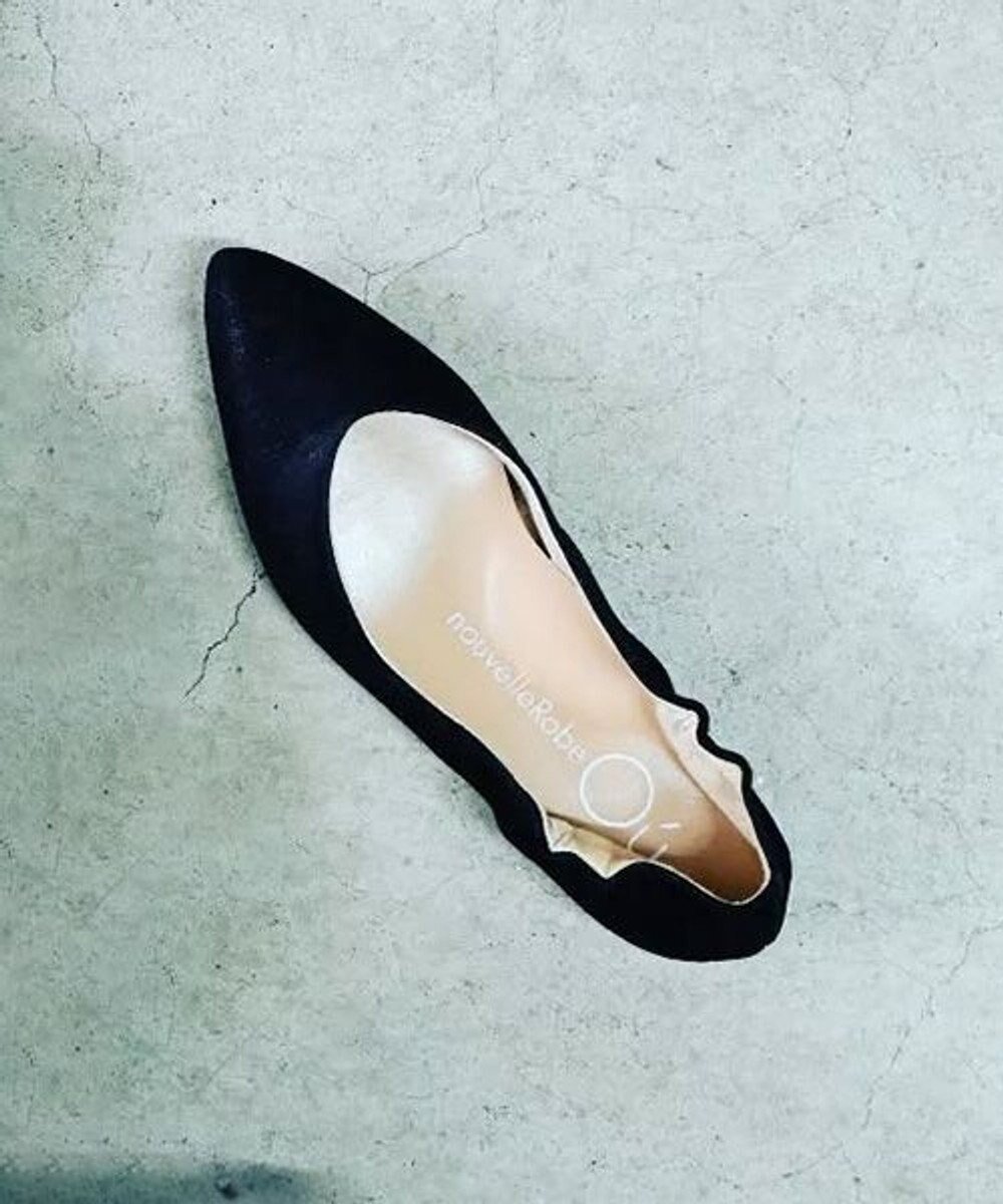 【ヌーベルローブオウ/nouvelleRobe Ou】の新色追加【本革・高反発・抗菌】Pointed-plain ポインテッドトゥ Vカットパンプス インテリア・キッズ・メンズ・レディースファッション・服の通販 founy(ファニー) 　ファッション　Fashion　レディースファッション　Ladies' Fashion Online　クッション　Cushion　抗菌　Antibacterial　シューズ　Shoes　ドット　Dot　バレエ　Ballet　フィット　Fit　フラット　Flat　おすすめ　Recommend　エレガント 上品　Elegant　ビジネス 仕事 通勤　Business　ブラック|ID: prp329100004586969 ipo3291000000032528160