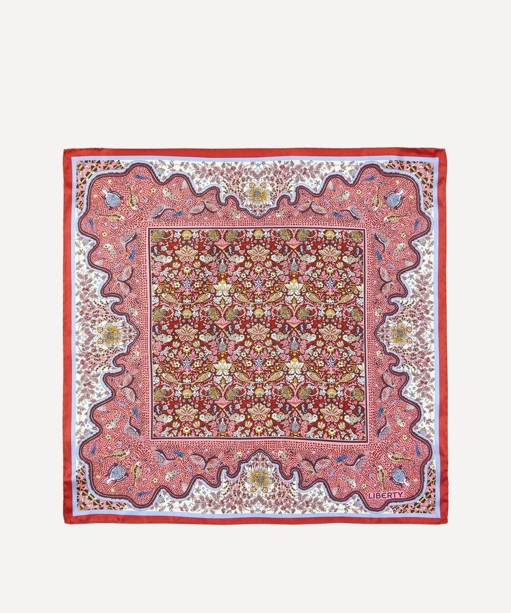 【リバティ/LIBERTY】のアキノブ 45x45 シルク ツイル スカーフ インテリア・キッズ・メンズ・レディースファッション・服の通販 founy(ファニー) 　ファッション　Fashion　レディースファッション　Ladies' Fashion Online　アクセサリー　Accessories　イタリア　Italy　エレガント 上品　Elegant　シルク　Silk　スカーフ　Scarf　ツイル　Twill　バンダナ　Bandana　プリント　Print　バーントレッド|ID: prp329100004586970 ipo3291000000032673467