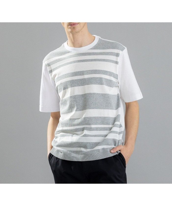 【ジョゼフ オム/JOSEPH HOMME / MEN】のブライトボーダーブロック Tシャツ インテリア・キッズ・メンズ・レディースファッション・服の通販 founy(ファニー) https://founy.com/ ファッション Fashion メンズファッション Men's Style Online トップス・カットソー Tops/Tshirt/Men シャツ Shirts カットソー Cut And Sew シルケット Mercerization ブライト Bright ブロッキング Blocking ボーダー Border エレガント 上品 Elegant 夏 Summer 春 Spring S/S・春夏 Ss・Spring/Summer |ID: prp329100004587668 ipo3291000000032537229