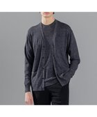 【ジョゼフ オム/JOSEPH HOMME / MEN】のリネンナイロンプレーン Vネックカーディガン ブラック系|ID: prp329100004587674 ipo3291000000032537415