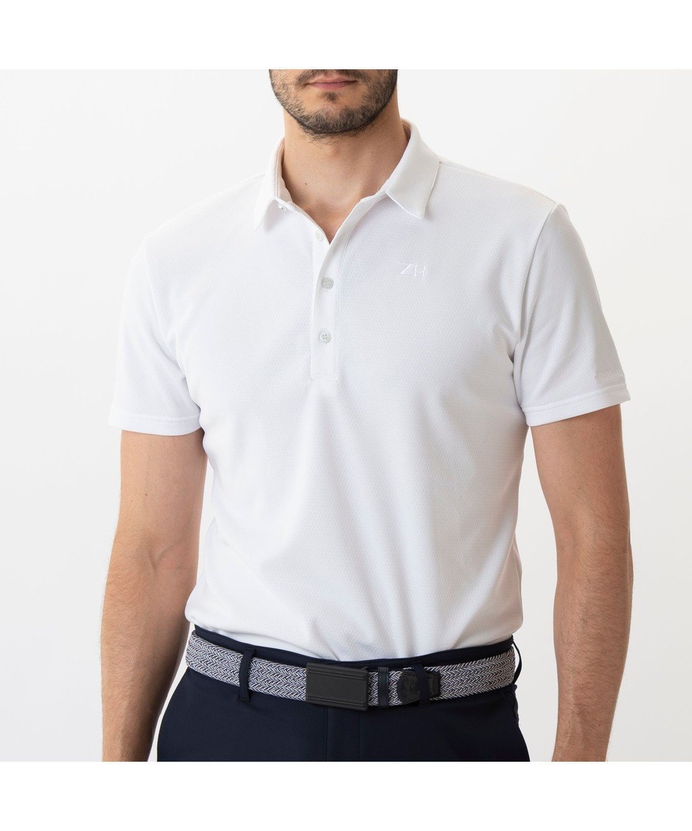 【ゼロハリバートン/ZERO HALLIBURTON / MEN】のゼロハリバートン ZERO HALLIBURTON 台襟付きカラットポロ 82211 インテリア・キッズ・メンズ・レディースファッション・服の通販 founy(ファニー) 　ファッション　Fashion　メンズファッション　Men's Style Online　トップス・カットソー　Tops/Tshirt/Men　シャツ　Shirts　ポロシャツ　Polo Shirts　軽量　Lightweight　シンプル　Simple　ポロシャツ　Polo Shirt　A/W・秋冬　Aw・Autumn/Winter・Fw・Fall-Winter　S/S・春夏　Ss・Spring/Summer　夏　Summer　ホワイト|ID: prp329100004587677 ipo3291000000032574917