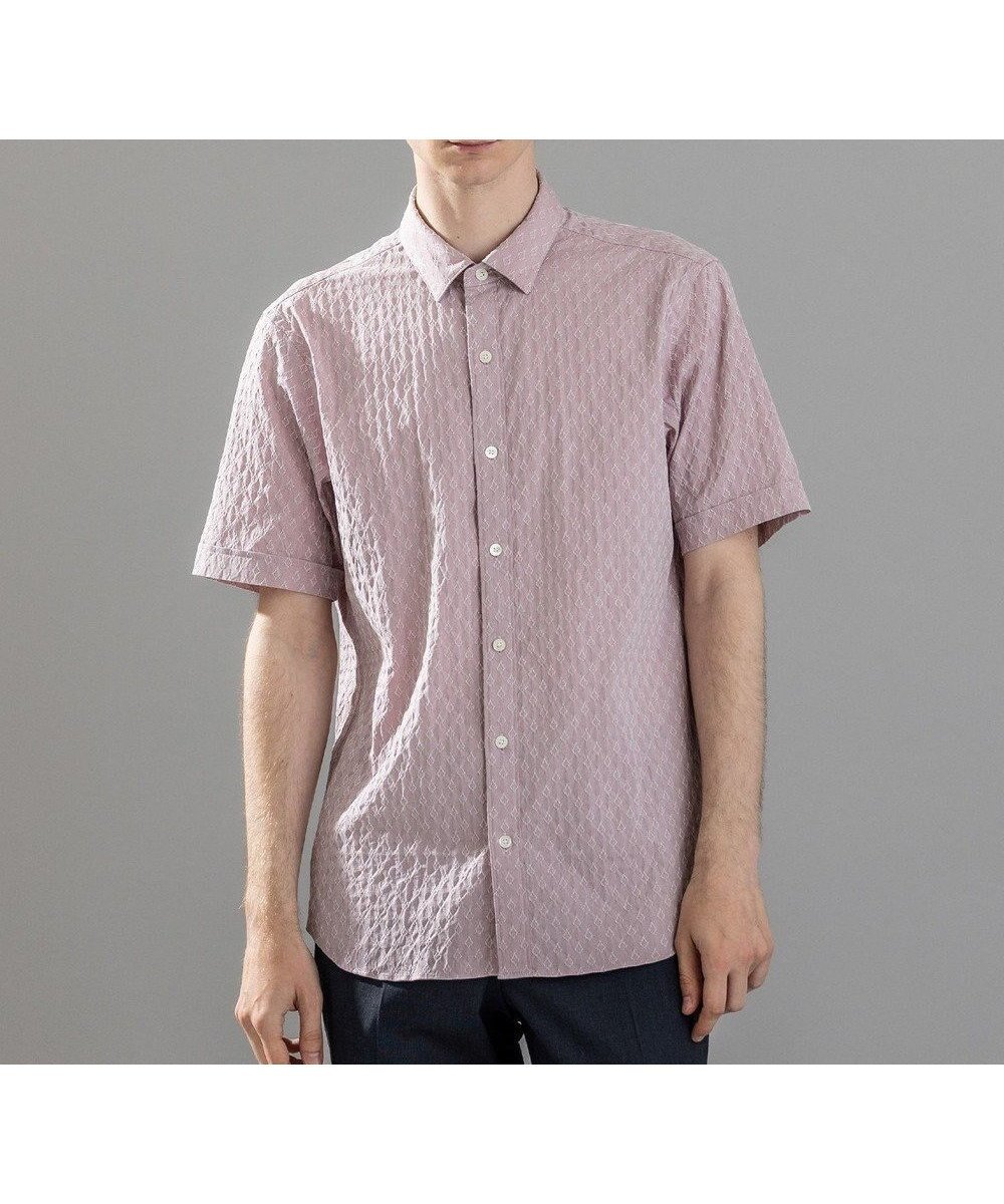 【ジョゼフ オム/JOSEPH HOMME / MEN】の新柄【定番/ストレッチ】ハムサジャガードストレッチ レギュラーカラー半袖シャツ 人気、トレンドファッション・服の通販 founy(ファニー) 　ファッション　Fashion　メンズファッション　Fashion for Men　トップス・カットソー　Cut & Sew Tops　メンズシャツ　Shirts　インナー　Innerwear　ジャケット　Jacket, Outerwear　ストレッチ　Stretch, Stretchy Fabric　レギュラー　Regular, Standard Fit　半袖　Short Sleeve, Half Sleeve　夏　Summer　定番　Standard, Basic Item　春　Spring　S/S・春夏　SS, Spring/Summer, Warm Season　 other-1|ID: prp329100004587682 ipo3291000000032537633