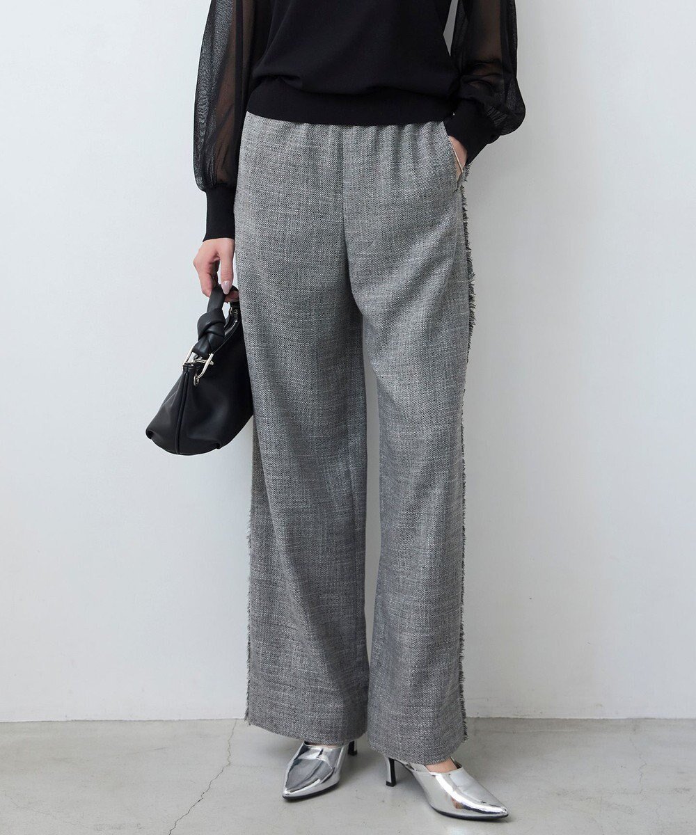 【アイシービー/iCB】の【洗える】 ライトスラブツイード ワイドパンツ 人気、トレンドファッション・服の通販 founy(ファニー) 　ファッション　Fashion　レディースファッション　Fashion for Women　パンツ　Pants & Trousers　春　Spring　洗える　Machine Washable　ツイード　Twill, Twill Weave　トレンド　Trend, Trending Now　フリンジ　Fringe, Tassel　ブルゾン　Blouson, Bomber Jacket　ミックス　Mix, Mixed Style　ワイド　Wide, Wide Fit　S/S・春夏　SS, Spring/Summer, Warm Season　夏　Summer　2025年　2025　2025春夏・S/S　Spring/Summer 2025 SS25　 other-1|ID: prp329100004588152 ipo3291000000033577499
