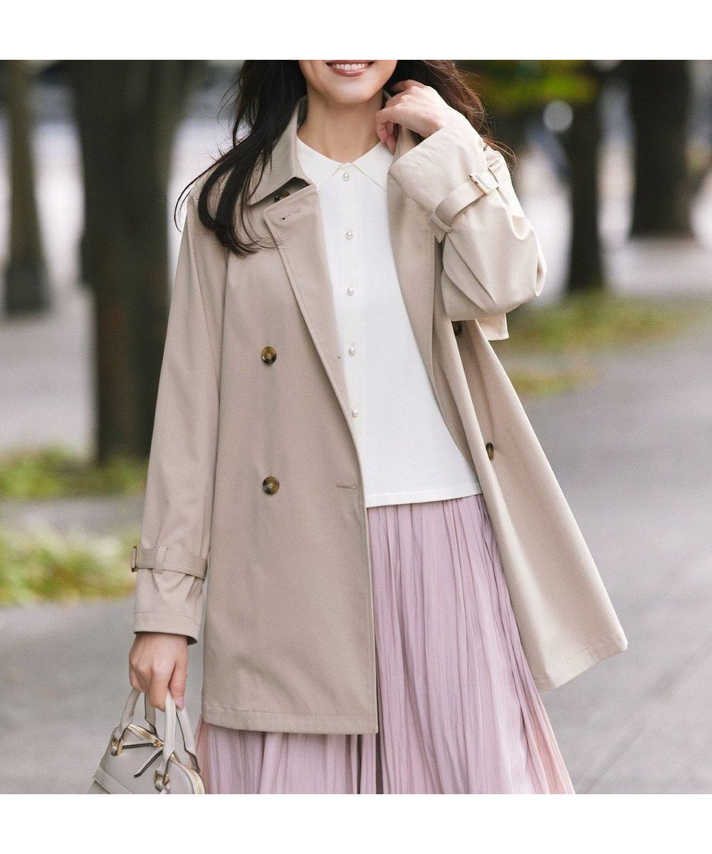 【組曲/KUMIKYOKU】のコットンライクツイル トレンチコート 人気、トレンドファッション・服の通販 founy(ファニー) 　ファッション　Fashion　レディースファッション　Fashion for Women　アウター　Coat / Outerwear Collection　コート・ロングコート・ピーコート　Long Coats, Peacoats & More　レディースジャケット・軽アウター　Jackets　トレンチコート / 春秋の定番アウター　Trench Coats　春　Spring　ジャケット　Jacket, Outerwear　ストレッチ　Stretch, Stretchy Fabric　トレンチ　Trench, Trench Coat　定番　Standard, Basic Item　フィット　Fit, Slim Fit　防寒　Cold Protection, Winter-Ready　ミドル　Middle Length, Mid Height　S/S・春夏　SS, Spring/Summer, Warm Season　夏　Summer　 other-1|ID: prp329100004588220 ipo3291000000033301468