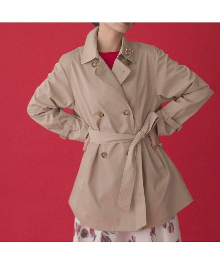 【組曲/KUMIKYOKU】のコットンライクツイル トレンチコート インテリア・キッズ・メンズ・レディースファッション・服の通販 founy(ファニー) https://founy.com/ ファッション Fashion レディースファッション Fashion for Women アウター Coat / Outerwear Collection コート・ロングコート・ピーコート Long Coats, Peacoats & More レディースジャケット・軽アウター Jackets トレンチコート / 春秋の定番アウター Trench Coats 春 Spring ジャケット Jacket, Outerwear ストレッチ Stretch, Stretchy Fabric トレンチ Trench, Trench Coat 定番 Standard, Basic Item フィット Fit, Slim Fit 防寒 Cold Protection, Winter-Ready ミドル Middle Length, Mid Height S/S・春夏 SS, Spring/Summer, Warm Season 夏 Summer |ID: prp329100004588220 ipo3291000000035314939