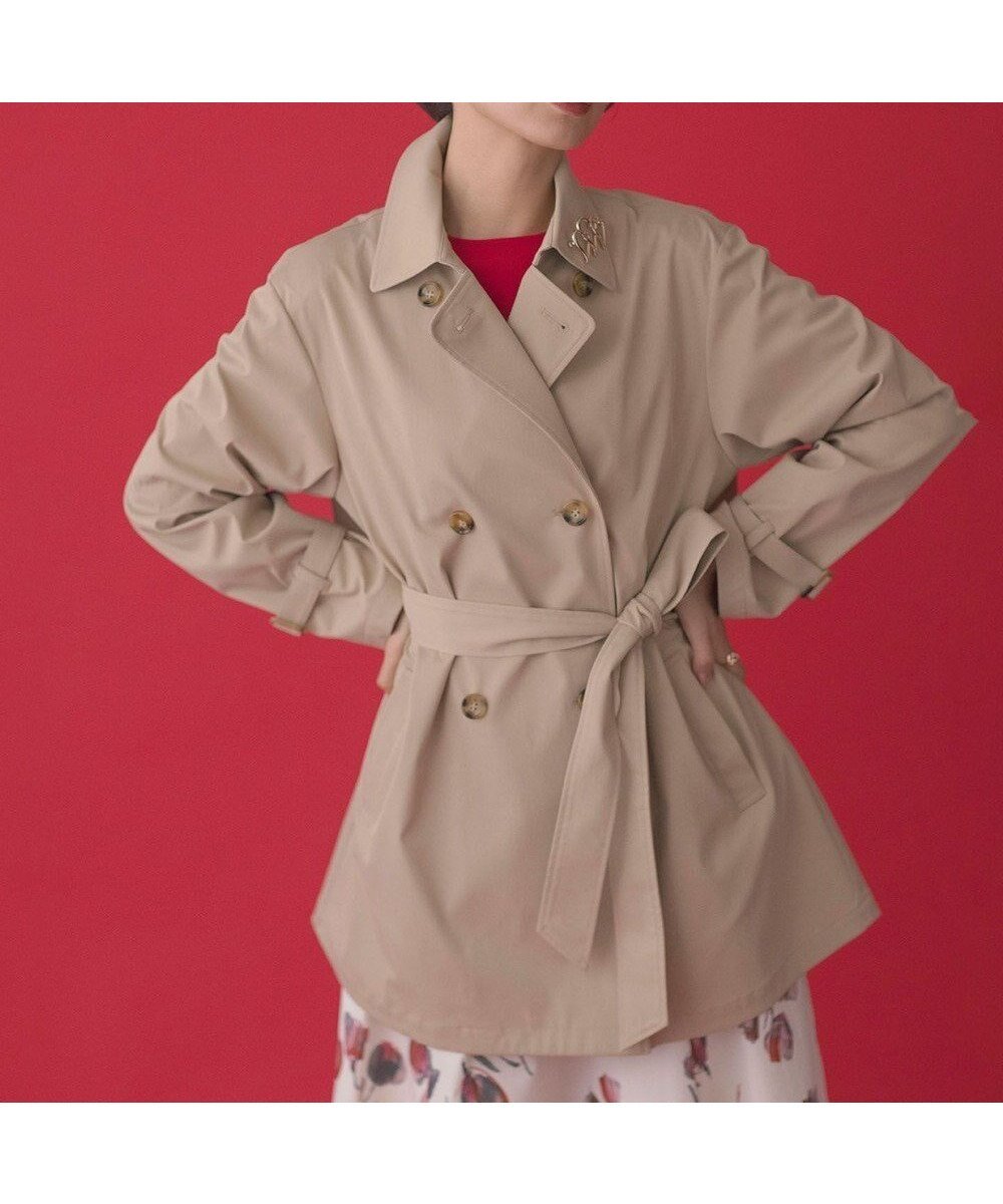 【組曲/KUMIKYOKU】のコットンライクツイル トレンチコート 人気、トレンドファッション・服の通販 founy(ファニー) ファッション Fashion レディースファッション Fashion for Women アウター Coat / Outerwear Collection コート・ロングコート・ピーコート Long Coats, Peacoats & More レディースジャケット・軽アウター Jackets トレンチコート / 春秋の定番アウター Trench Coats 春 Spring ジャケット Jacket, Outerwear ストレッチ Stretch, Stretchy Fabric トレンチ Trench, Trench Coat 定番 Standard, Basic Item フィット Fit, Slim Fit 防寒 Cold Protection, Winter-Ready ミドル Middle Length, Mid Height S/S・春夏 SS, Spring/Summer, Warm Season 夏 Summer other-1|ID: prp329100004588220 ipo3291000000035314939