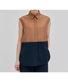 【ベイジ,/BEIGE,】の【洗える】SERBES / ノースリーブブラウス Camel×Navy|ID: prp329100004588319 ipo3291000000032991813