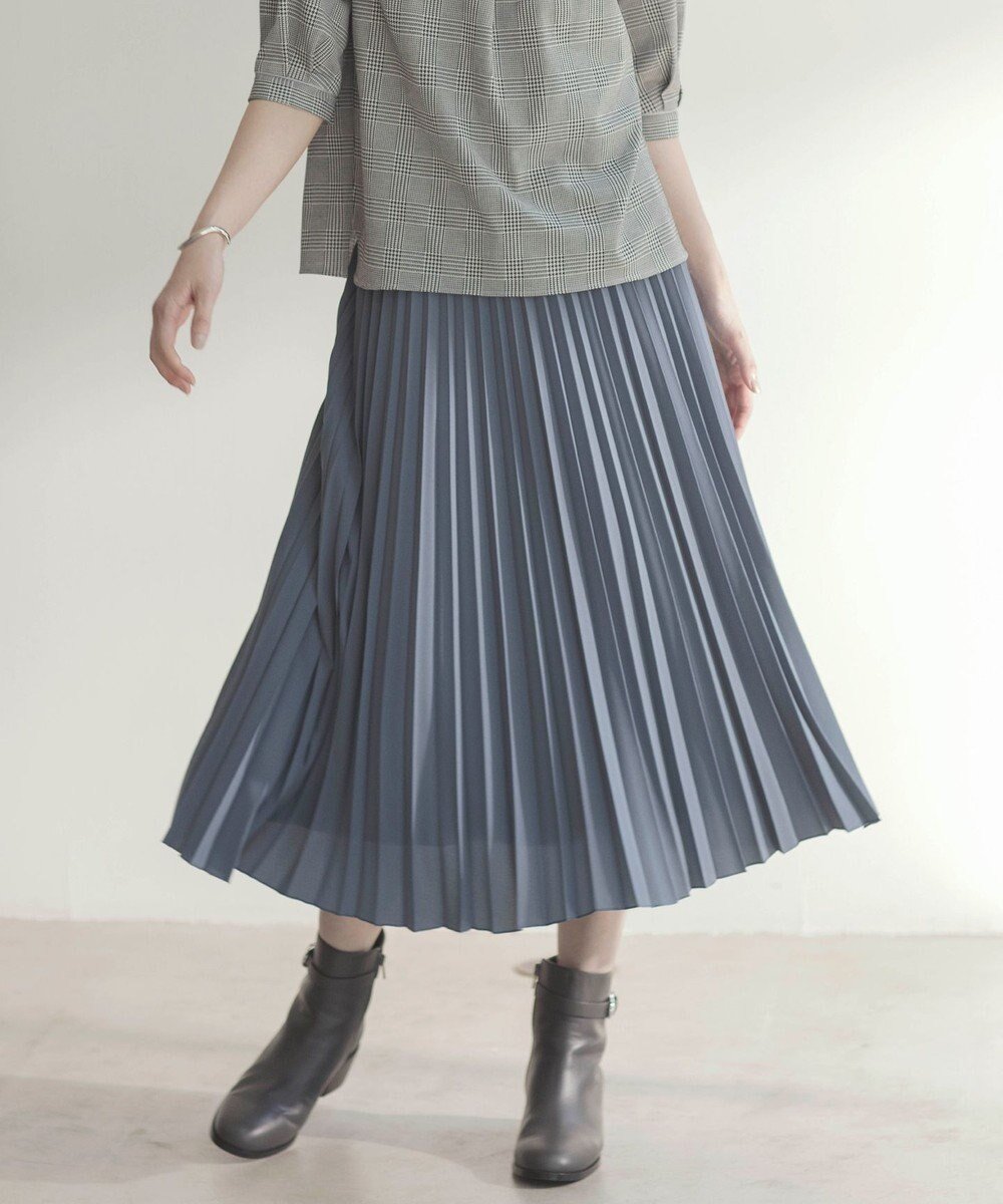 【ジェイ プレス/J.PRESS】の【洗える】ノルディス2wayジョーゼット プリーツ スカート インテリア・キッズ・メンズ・レディースファッション・服の通販 founy(ファニー) 　ファッション　Fashion　レディースファッション　Fashion for Women　スカート　Skirts　プリーツスカート / 上品フェミニンスタイル　Pleated Skirts　ジョーゼット　Georgette, Semi-Sheer Fabric　ストレッチ　Stretch, Stretchy Fabric　ドレープ　Drape, Draping Fabric　プリーツ　Pleats, Pleated　ロング　Long, Long-Length　洗える　Machine Washable　秋　Autumn　A/W・秋冬　Autumn/Winter　ブルーグレー系|ID: prp329100004588432 ipo3291000000035475631