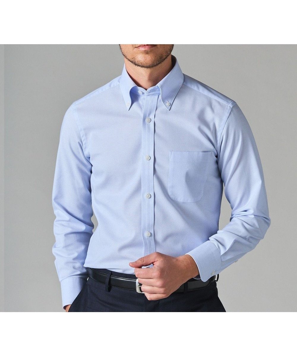 【五大陸/gotairiku / MEN】の春夏向け【形態安定】SUMMERPREMIUMPLEATS_ボタンダウン 長袖ドレスシャツ 人気、トレンドファッション・服の通販 founy(ファニー) 　ファッション　Fashion　メンズファッション　Fashion for Men　トップス・カットソー　Cut & Sew Tops　メンズシャツ　Shirts　春　Spring　ストレッチ　Stretch, Stretchy Fabric　スーピマ　Supima, Premium Cotton　ダウン　Down, Puffer　ドレス　Dress, One-Piece　定番　Standard, Basic Item　長袖　Long Sleeve, Full Sleeve　レギュラー　Regular, Standard Fit　A/W・秋冬　Autumn/Winter　S/S・春夏　SS, Spring/Summer, Warm Season　夏　Summer　 other-1|ID: prp329100004588618 ipo3291000000032707853
