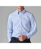 【五大陸/gotairiku / MEN】の春夏向け【形態安定】SUMMERPREMIUMPLEATS_ボタンダウン 長袖ドレスシャツ サックスブルー系|ID: prp329100004588618 ipo3291000000032707855