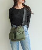 【エースバッグズアンドラゲッジ/ACE BAGS & LUGGAGE】のJEWELNA by Jewelna Rose ナイロン巾着バッグ 16201 軽量 2WAY ハンドバッグ ショルダーバッグ カーキ|ID: prp329100004588625 ipo3291000000032550670