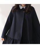 【組曲/KUMIKYOKU】の【KUMIKYOKU NAVY】ダブルクロスストレッチ ノーカラーコート ネイビー系|ID: prp329100004588628 ipo3291000000032550734