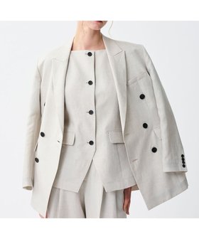 【アンクレイヴ/uncrave】 【接触冷感】テンセルライトリネン ビッグジャケット人気、トレンドファッション・服の通販 founy(ファニー) ファッションモデル・俳優・女優 Models 女性 Women 佐藤晴美 Sato Harumi ファッション Fashion レディースファッション Fashion for Women アウター Coat / Outerwear Collection レディースジャケット・軽アウター Jackets テーラードジャケット / 通勤・きれいめスタイル Tailored Jackets & Blazers 春 Spring ジャケット Jacket, Outerwear トリミング Trimming, Decorative Edge トレンド Trend, Trending Now ビッグ Big, Oversized リネン Linen, Linen Fabric リラックス Relax, Relaxed Fit ワイド Wide, Wide Fit S/S・春夏 SS, Spring/Summer, Warm Season 夏 Summer |ID:prp329100004588629