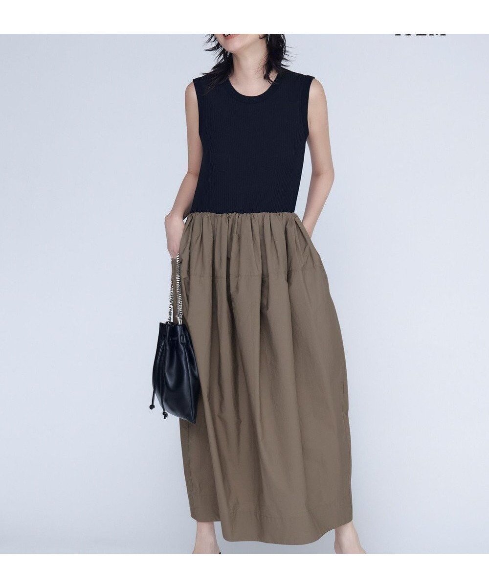 【アイシービー/iCB】の【WEB限定・洗える】 リブコンビタイプライター ワンピース 人気、トレンドファッション・服の通販 founy(ファニー) 　ファッション　Fashion　レディースファッション　Fashion for Women　ワンピース　Dresses　春　Spring　洗える　Machine Washable　コンパクト　Compact, Small Size　ストレッチ　Stretch, Stretchy Fabric　タイプライター　Typewriter Fabric, Crisp Cotton　タンク　Tank Top, Sleeveless Top　ドッキング　Docking, Mixed Material　バルーン　Balloon, Balloon Silhouette　フィット　Fit, Slim Fit　S/S・春夏　SS, Spring/Summer, Warm Season　おすすめ　Recommended / Our Picks　夏　Summer　2024年　2024　2024春夏・S/S　Spring/Summer 2024 SS24　旅行　Travel　 other-1|ID: prp329100004588632 ipo3291000000032766906