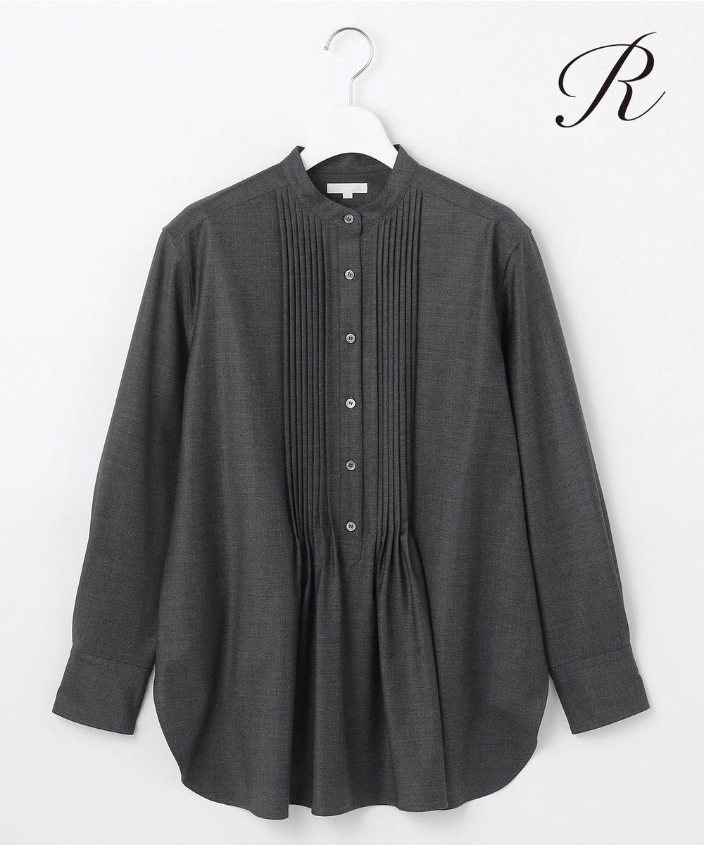 【23区/NIJYUSANKU】の【R(アール)】ウールトロストレッチ ピンタックブラウス 人気、トレンドファッション・服の通販 founy(ファニー)  ファッション Fashion レディースファッション Fashion for Women トップス・カットソー Cut & Sew Tops シャツ・ブラウス・オフィスカジュアル Elegant Blouses & Button-Ups インポート Imported Fashion コレクション Collection, Seasonal Line ストレッチ Stretch, Stretchy Fabric セットアップ Set-Up, Coordinated Outfit 人気 Popular, Best Seller フロント Front, Front Design ボトム Bottoms, Lower Wear A/W・秋冬 Autumn/Winter 冬 Winter / This Winter おすすめ Recommended / Our Picks 2024年 2024 2024-2025秋冬・A/W Autumn/Winter 2024–25 AW24–25  other-1|ID: prp329100004588634 ipo3291000000034365354