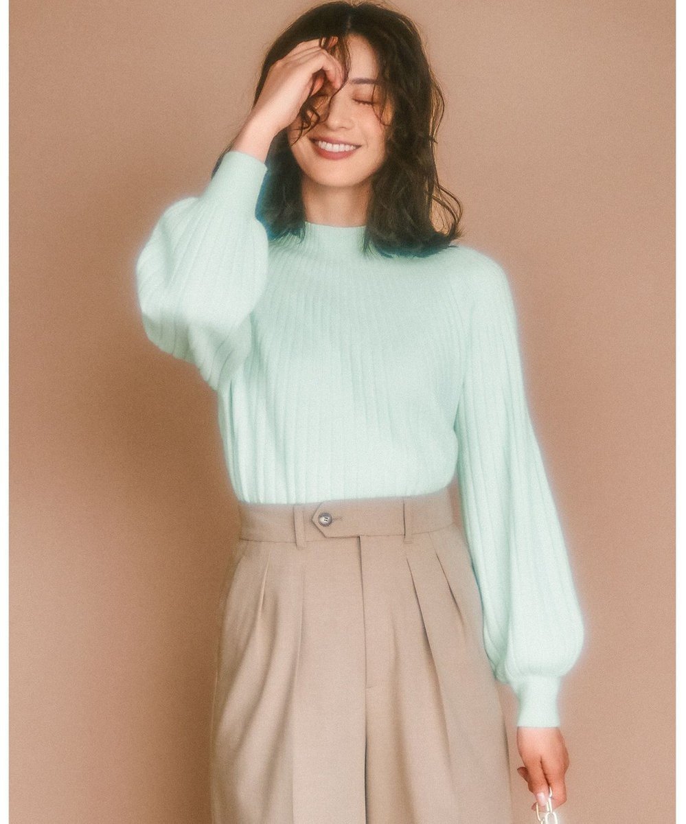 【23区/NIJYUSANKU】のセミウーステッド モックネック ニット 人気、トレンドファッション・服の通販 founy(ファニー) 　ファッション　Fashion　レディースファッション　Fashion for Women　トップス・カットソー　Cut & Sew Tops　ニット　Knit Tops & Sweaters　シンプル　Simple, Minimal　スリーブ　Sleeve, Long Sleeve / Short Sleeve　セーター　Sweater, Knitwear　バランス　Balance, Style Balance　モダン　Modern, Contemporary　モックネック　Mock Neck, Short Turtleneck　A/W・秋冬　Autumn/Winter　冬　Winter / This Winter　2024年　2024　エレガント 上品　Elegant　2024-2025秋冬・A/W　Autumn/Winter 2024–25 AW24–25　 other-1|ID: prp329100004588657 ipo3291000000033030597