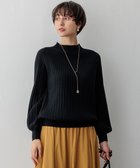 【23区/NIJYUSANKU】のセミウーステッド モックネック ニット ブラック系|ID: prp329100004588657 ipo3291000000033030605