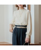 【23区/NIJYUSANKU】のセミウーステッド モックネック ニット アイボリー系|ID: prp329100004588657 ipo3291000000033030608