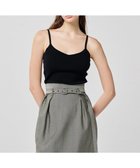 【アンクレイヴ/uncrave】の【手洗い可】シルキーニット カップ付き キャミソール(uncrave WHITE) ブラック|ID: prp329100004588658 ipo3291000000033681101