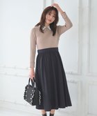 【フェルゥ/Feroux】の【洗える】バイカラー襟ニットドッキング ワンピース ベージュ系|ID: prp329100004588707 ipo3291000000033233298