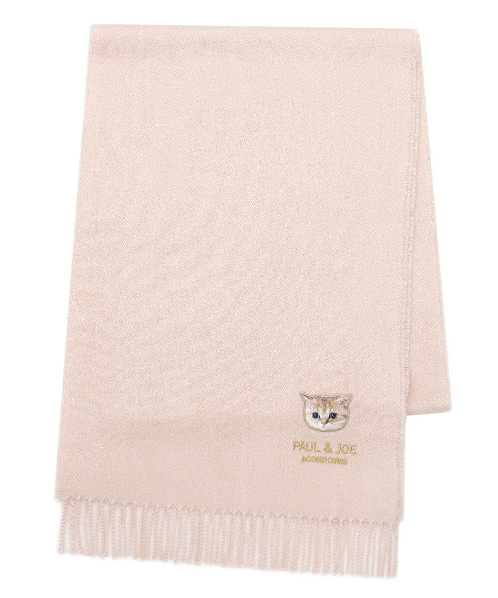 【ムーンバット/MOONBAT】のPAUL JOE ACCESSOIRES ヌネットワッペン付きプレーンムースタッチマフラー(パッケージ入り) インテリア・キッズ・メンズ・レディースファッション・服の通販 founy(ファニー) 　ファッション　Fashion　レディースファッション　Ladies' Fashion Online　マフラー　Mufflers　アニマル　Animal　カシミヤ　Cashmere　コレクション　Collection　シンプル　Simple　スヌード　Snood　猫　Cat　パターン　Pattern　フラワー　Flower　プリント　Print　マフラー　Scarf　モチーフ　Motif　無地　Plain Color　A/W・秋冬　Aw・Autumn/Winter・Fw・Fall-Winter　ピンク|ID: prp329100004588823 ipo3291000000032553506