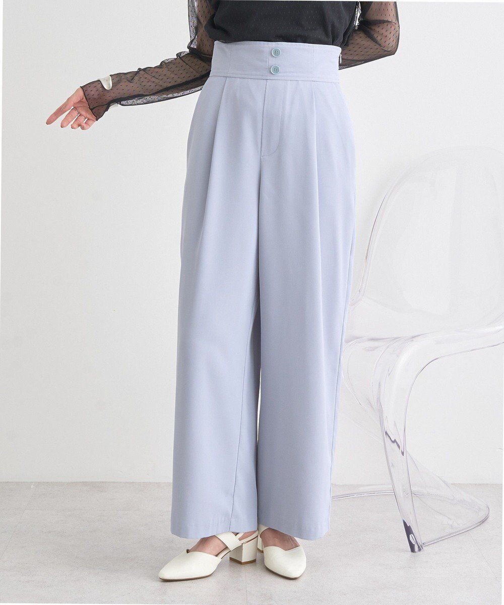 【アースミュージックアンドエコロジー/earth music&ecology】のハイウエストワイドパンツ インテリア・キッズ・メンズ・レディースファッション・服の通販 founy(ファニー) ファッション Fashion レディースファッション Fashion for Women パンツ Pants & Trousers おすすめ Recommended / Our Picks ポケット Pocket, Pocket Detail ロング Long, Long-Length ワイド Wide, Wide Fit 夏 Summer 春 Spring S/S・春夏 SS, Spring/Summer, Warm Season Gray|ID: prp329100004588871 ipo3291000000034244357