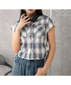 【ウィゴー/WEGO】のフードチェックコンパクトシャツ ブルーチェック1|ID: prp329100004588931 ipo3291000000033656375