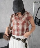 【ウィゴー/WEGO】のフードチェックコンパクトシャツ レッドチェック1|ID: prp329100004588931 ipo3291000000033656376