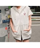 【ウィゴー/WEGO】の【ユニセックス着用ITEM/MLサイズ展開】ワンポイントノースリジップパーカー アッシュグレー|ID: prp329100004588940 ipo3291000000032554993