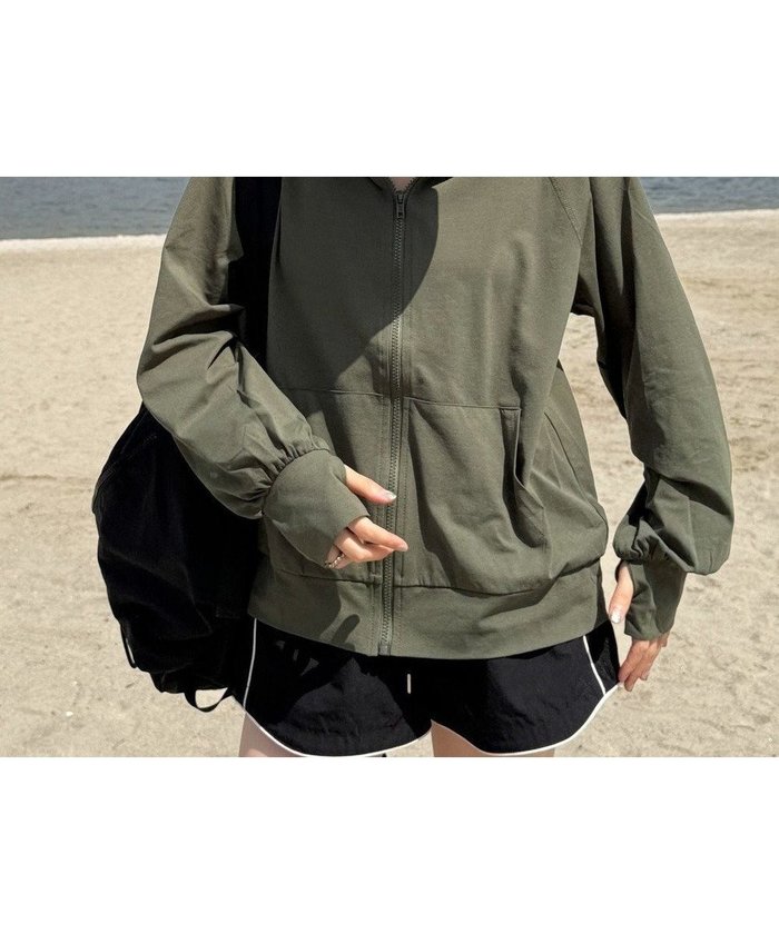 【ウィゴー/WEGO】の【UVカット/吸水速乾】ラッシュガードパーカー インテリア・キッズ・メンズ・レディースファッション・服の通販 founy(ファニー) https://founy.com/ ファッション Fashion レディースファッション Fashion for Women トップス・カットソー Cut & Sew Tops レディースパーカー・カジュアルフーディー Casual Hoodies & Sweatshirts おすすめ Recommended / Our Picks スマホ Smartphone, Mobile Device パーカー Hoodie, Parka 吸水 Absorbent, Quick-Dry 夏 Summer 春 Spring S/S・春夏 SS, Spring/Summer, Warm Season |ID: prp329100004588945 ipo3291000000032555017