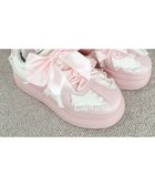 【ウィゴー/WEGO】のダブルリボンフリルスニーカー ライトピンク|ID: prp329100004588957 ipo3291000000032672165