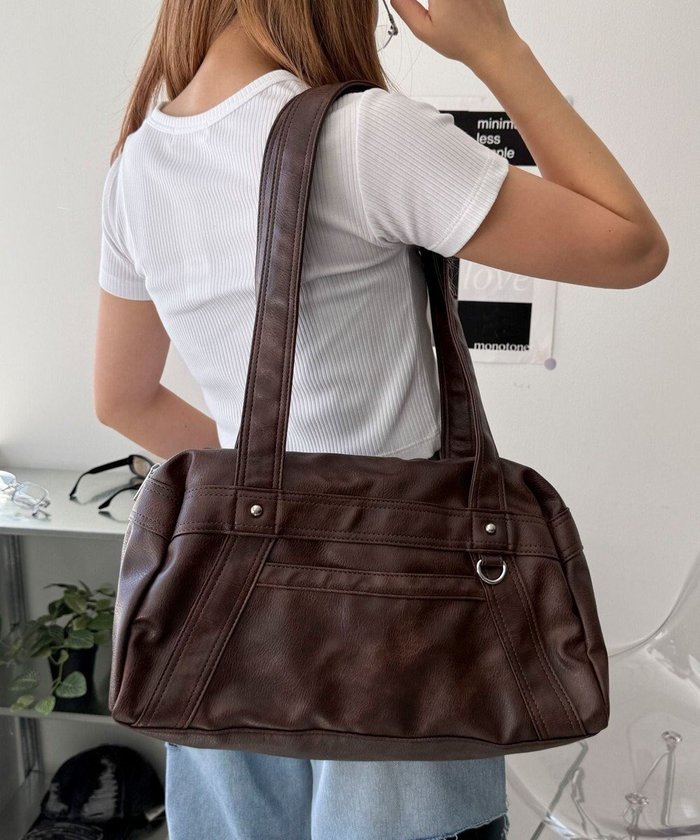 【ウィゴー/WEGO】のPUボストンバッグ インテリア・キッズ・メンズ・レディースファッション・服の通販 founy(ファニー) https://founy.com/ ファッション Fashion レディースファッション Ladies' Fashion Online バッグ Bag おすすめ Recommend キーホルダー Key Ring スマホ Smartphone ハンドバッグ Handbag ボストンバッグ Boston Bag メンズ Mens ヴィンテージ Vintage |ID: prp329100004588958 ipo3291000000032672175
