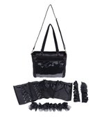 【ウィゴー/WEGO】の【痛バ&推し活グッズ】きらめきスーパーカスタム痛バッグS 人気、トレンドファッション・服の通販 founy(ファニー) ファッション Fashion レディースファッション Fashion for Women トップス・カットソー Cut & Sew Tops レディースパーカー・カジュアルフーディー Casual Hoodies & Sweatshirts バッグ Bags 軽量 Lightweight, Ultra Light サテン Satin, Glossy Fabric ショルダー Shoulder, Shoulder Strap スマホ Smartphone, Mobile Device 人気 Popular, Best Seller フリル Frill, Ruffle フロント Front, Front Design ポケット Pocket, Pocket Detail メッシュ Mesh, Net Fabric リボン Ribbon, Bow 夏 Summer 2025年 2025 2025春夏・S/S Spring/Summer 2025 SS25 thumbnail ブラック|ID: prp329100004588964 ipo3291000000033519459