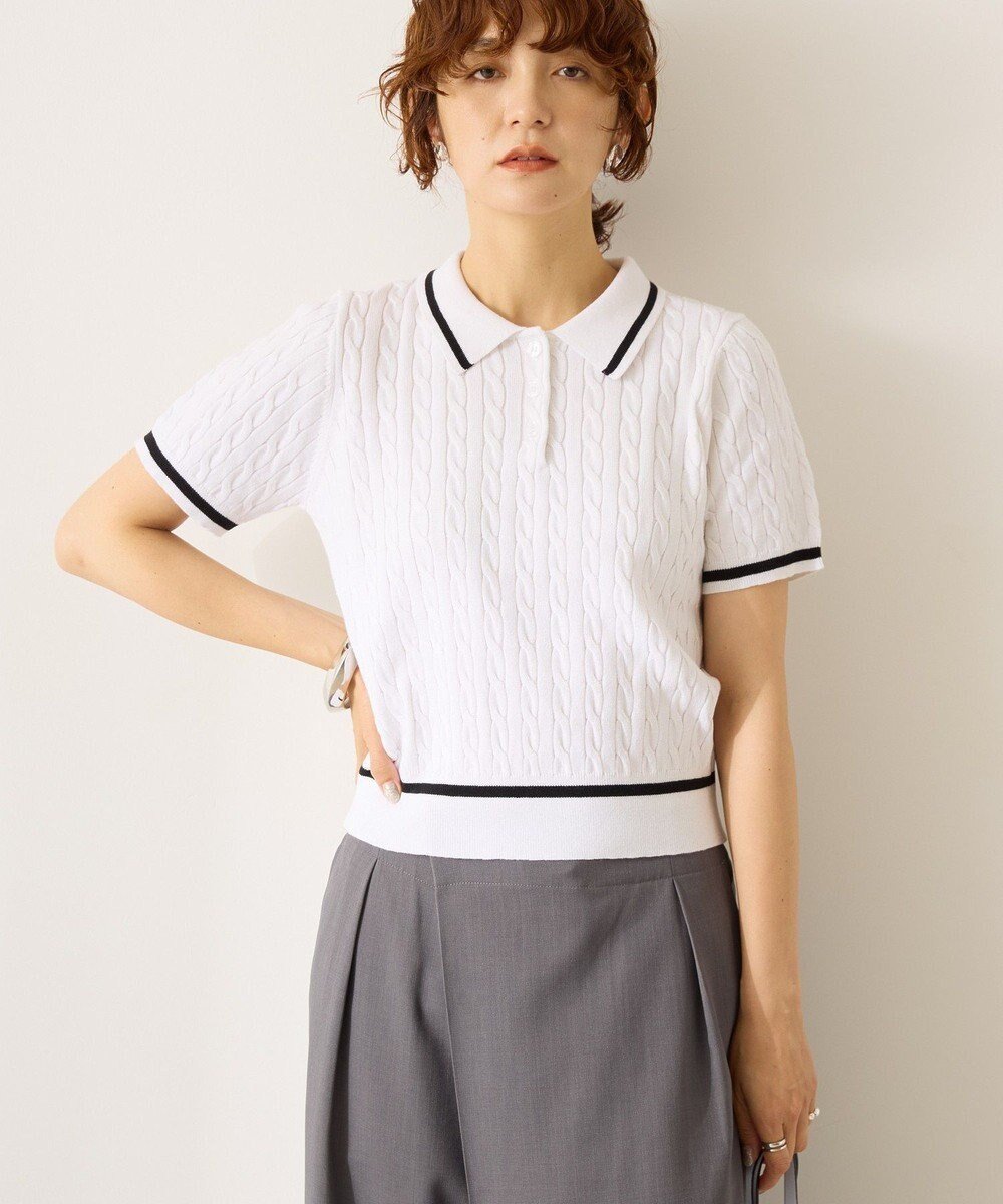 【アメリカンホリック/AMERICAN HOLIC】のアソートニットポロシャツ 人気、トレンドファッション・服の通販 founy(ファニー) 　ファッション　Fashion　レディースファッション　Fashion for Women　トップス・カットソー　Cut & Sew Tops　ニット　Knit Tops & Sweaters　シャツ・ブラウス・オフィスカジュアル　Elegant Blouses & Button-Ups　ポロシャツ・きれいめカジュアル　Smart-Casual Polo Tops　おすすめ　Recommended / Our Picks　コンパクト　Compact, Small Size　セーター　Sweater, Knitwear　トレンド　Trend, Trending Now　ボトム　Bottoms, Lower Wear　ボーダー　Border, Stripe　ポケット　Pocket, Pocket Detail　ポロシャツ　Polo Shirt, Collared Tee　ワイド　Wide, Wide Fit　今季　This Season, Current Season　夏　Summer　春　Spring　S/S・春夏　SS, Spring/Summer, Warm Season　 other-1|ID: prp329100004588978 ipo3291000000032555292