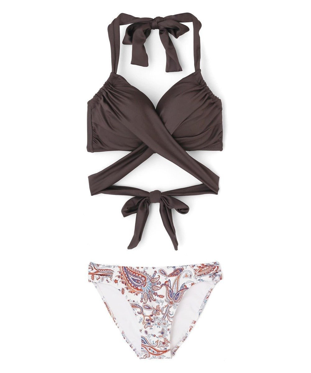 【三愛水着楽園/San-ai Resort】のワコール定番商品カップ使用GHIカップの大きなお胸に対応【グラマラスフィット】クロスワイヤー水着 11EF-ML・13GHI-L LL【San-ai Resort(サンアイリゾート)】 インテリア・キッズ・メンズ・レディースファッション・服の通販 founy(ファニー) ファッション Fashion レディースファッション Fashion for Women 水着 Swimwear レディース水着・ビーチウェア Swimwear & Beachwear アンダー Underwear Essentials ギャザー Gathered, Ruffled ショーツ Shorts, Short Pants シンプル Simple, Minimal 定番 Standard, Basic Item ビキニ Bikini, Two-Piece Swimsuit フィット Fit, Slim Fit ポケット Pocket, Pocket Detail 水着 Swimsuit, Swimwear ラップ Wrap, Wrap Design リゾート Resort, Vacation Style リボン Ribbon, Bow ワイヤー Wire, Wired Bra A/W・秋冬 Autumn/Winter S/S・春夏 SS, Spring/Summer, Warm Season 夏 Summer ブラウン×オレンジ|ID: prp329100004588989 ipo3291000000033641647