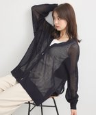 【アースミュージックアンドエコロジー/earth music&ecology】のメッシュルーズカーディガン Black|ID: prp329100004589015 ipo3291000000032555623
